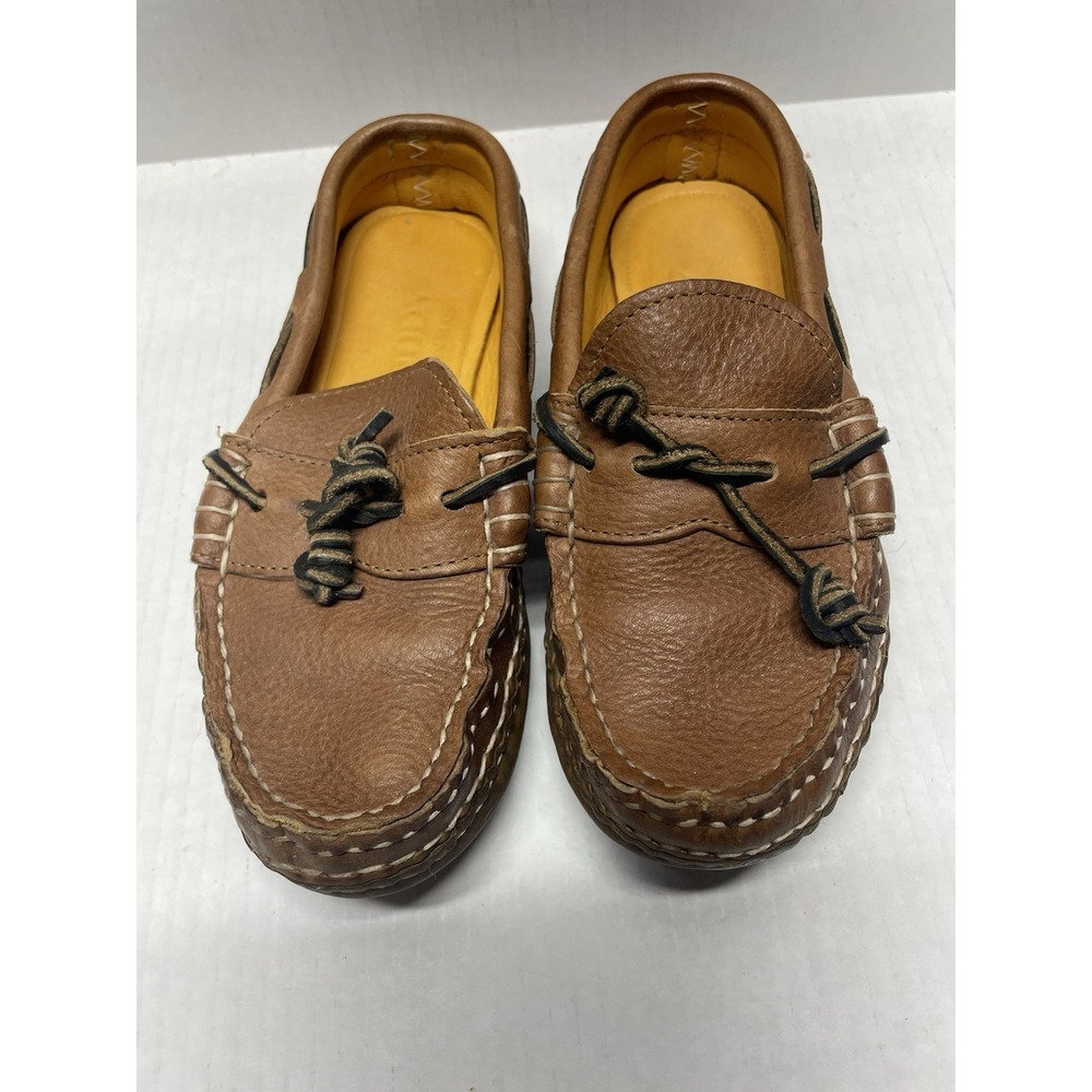 Quoddy Pebble Grain Leather Moccasin Women's Size 5 Great Condition